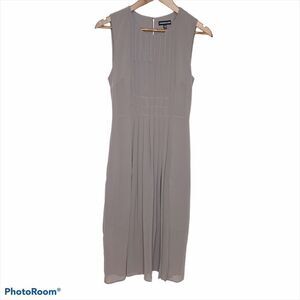 Warehouse Pleated Sleeveless Dress Size 6
